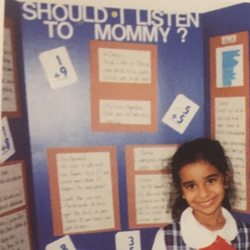 Our Lady Queen Of Peace Catholic School - Throwback photo- my 1st grade OLQP science fair