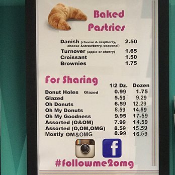 OMG Donuts & Bakery - Menu - Donuts Near Me - Concord, North Carolina OMG Donuts & Bakery - Menu - Donuts Near Me - Concord, North Carolina