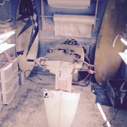 Nick's Surfboard Repair - Fixing a snap.