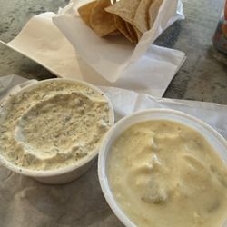 Rockets Gourmet Wraps & Sodas - Pickle dip and queso