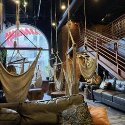 Hammock cafe is such a cool concept