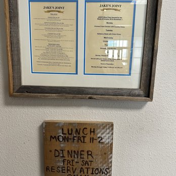 Jake's Joint - Menu and hours. - New American Near Me - Ardmore, Oklahoma