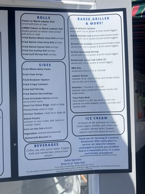Menu photo 3 J T's Seafood Brewster, MA