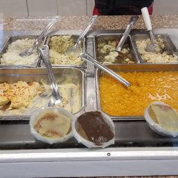 Last third of buffet Last third of buffet