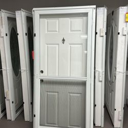 Price Mobile Home Service - Door with knocker and glass storm door