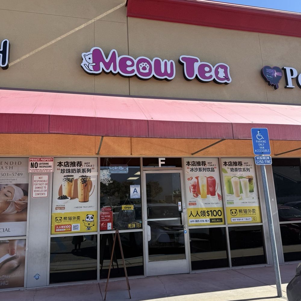 Meow Tea Cafe - Outside - Bubble Tea Near Me - Upland, California