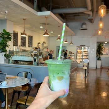Republik Coffee - Matcha with almond milk - Coffee & Tea Near Me - Pasadena, California Republik Coffee - Matcha with almond milk - Coffee & Tea Near Me - Pasadena, California