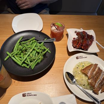 Ugly Dumpling - Braised Baby Back Ribs, Pork Chop Fried Rice, and String Beans with Garlic - Chinese Near Me - Fairfax, Virginia