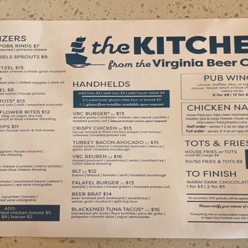 The Kitchen - Menu - Brewpubs Near Me - Yorktown, Virginia The Kitchen - Menu - Brewpubs Near Me - Yorktown, Virginia
