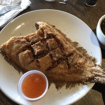 Marker 107 - Whole crispy fried flounder special - Seafood Near Me - Richmond Hill, Georgia