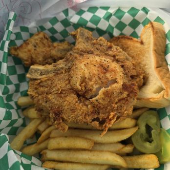 Big Boi’s Chicken-N-Waffles - 2 Pork Chop Basket with fries, bread, jalepenos. - Waffles Near Me - Mesquite, Texas Big Boi’s Chicken-N-Waffles - 2 Pork Chop Basket with fries, bread, jalepenos. - Waffles Near Me - Mesquite, Texas