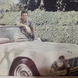 Dad and his Triumph TR4, circa 1960