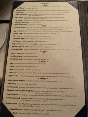 Menu photo 7 Savini Restaurant Allendale, NJ