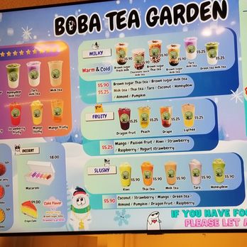 Boba Tea Garden - Amazing interactive and automated menu! - Bubble Tea Near Me - Lincoln, New Hampshire Boba Tea Garden - Amazing interactive and automated menu! - Bubble Tea Near Me - Lincoln, New Hampshire