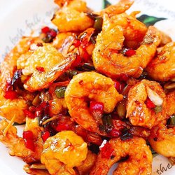 Spicy shrimp is my favorite
