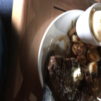 Dead Dog Saloon - An awful picture of my surf and turf trio. - Seafood Near Me - Murrells Inlet, South Carolina
