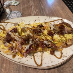 Meat livers flat bread