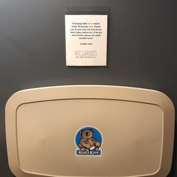 Riccardos - Diaper-changers of the portly-baby set, take heed.  30 El Bees and up ought to get changed back in the van... - Italian Near Me - Tallahasse, Florida