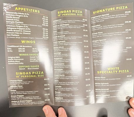 Menu photo 2 Singas Famous Pizzas- Sanford Sanford, FL Menu photo 2 Singas Famous Pizzas- Sanford Sanford, FL