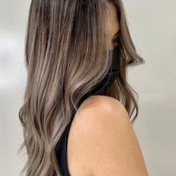 Salon Posh - Light Bronde balayage with shadow root melt