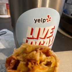 Roberto's Taco Shop - Bacon potato breakfast burrito... only half..