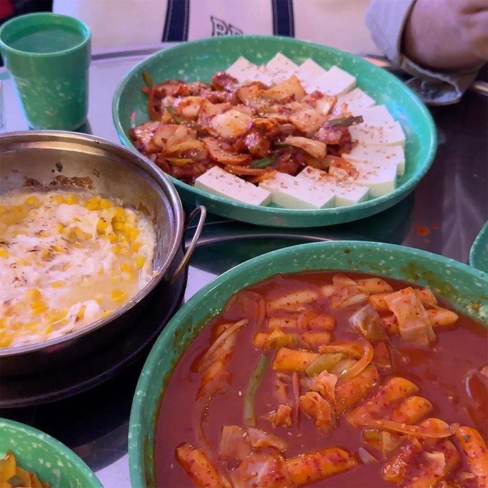Lil Pocha - We ordered corn cheese, tokpokki, stir fried meat with kimchi and tofu. Everyone was excellent!!! - Korean Near Me - Seattle, Washington