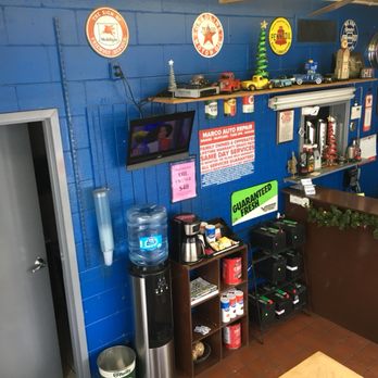 Marco Auto Repair - Comfortable Waiting Room with coffee, refreshments, and television. - Auto Repair Near Me - Melrose Park, Illinois Marco Auto Repair - Comfortable Waiting Room with coffee, refreshments, and television. - Auto Repair Near Me - Melrose Park, Illinois