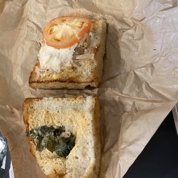 Panera Bread - What is supposedly a 'chicken frontega panini' with 'added spinach' - Sandwiches Near Me - Dekalb, Illinois