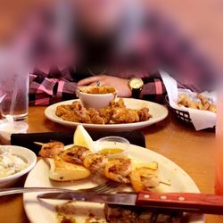 Texas Roadhouse - 8 oz sirloin with grilled shrimp