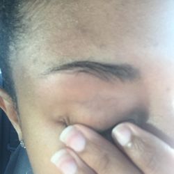 Vina Hair & Nail - I had thick full eyebrows and this is the aftermath