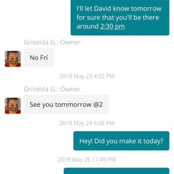 Gigi's House Cleaning - She never showed up after confirming so many times, stopped responding. DO NOT WASTE YOUR TIME WITH HER. she has the audacity to lie here - Home Cleaning Near Me