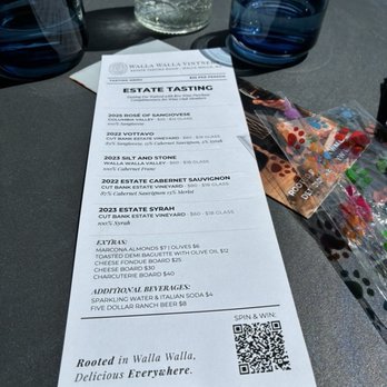 Walla Walla Vintners - Tasting Menu - Wineries Near Me - Walla Walla, Washington
