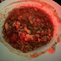 Gumbo bowl, half shared already Gumbo bowl, half shared already