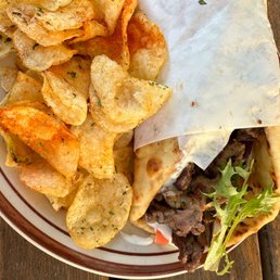 Rotisserie Lamb Gyro.