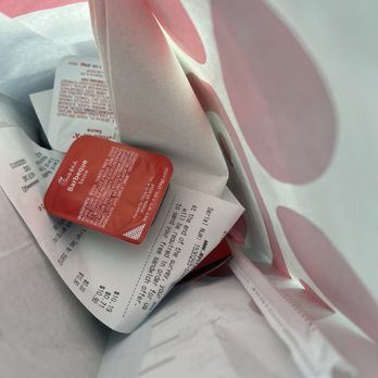 Chick-fil-A - Happiness doesn't come in waves. It comes in a warm paper bag with grease stains." - Fast Food Near Me - Coconut Creek, Florida