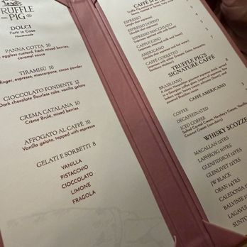Truffle Pig - Desert menu - Wine Bars Near Me - Oshkosh, Wisconsin