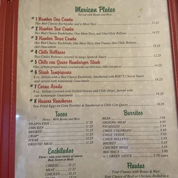 Kiki's Mexican Restaurant - Mexican Near Me - El Paso, Texas