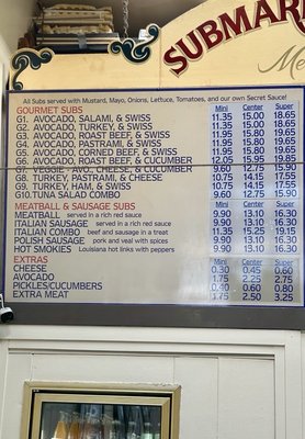 Menu photo 5 Submarine Center San Francisco, CA Menu photo 5 Submarine Center San Francisco, CA
