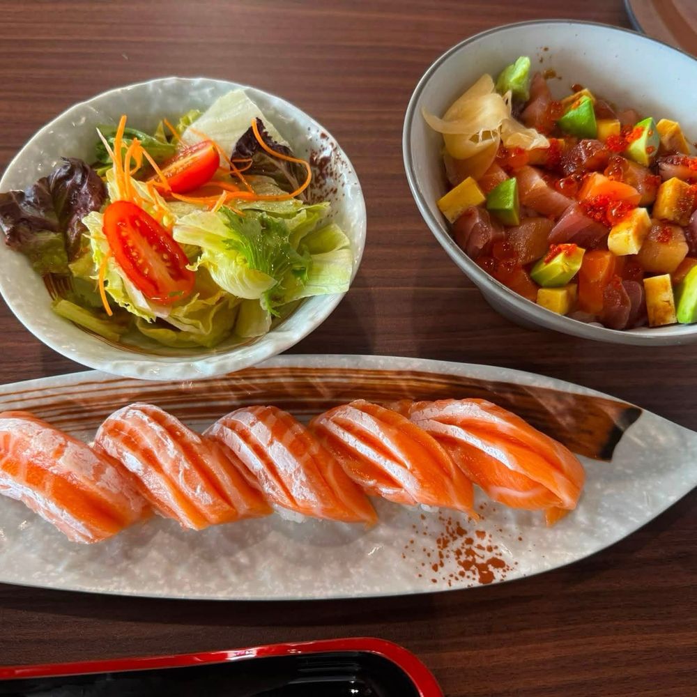 Isamu Sushi - Salmon Toro Nigiri and Bara Don - Sushi Bars Near Me - Missouri City, Texas Isamu Sushi - Salmon Toro Nigiri and Bara Don - Sushi Bars Near Me - Missouri City, Texas