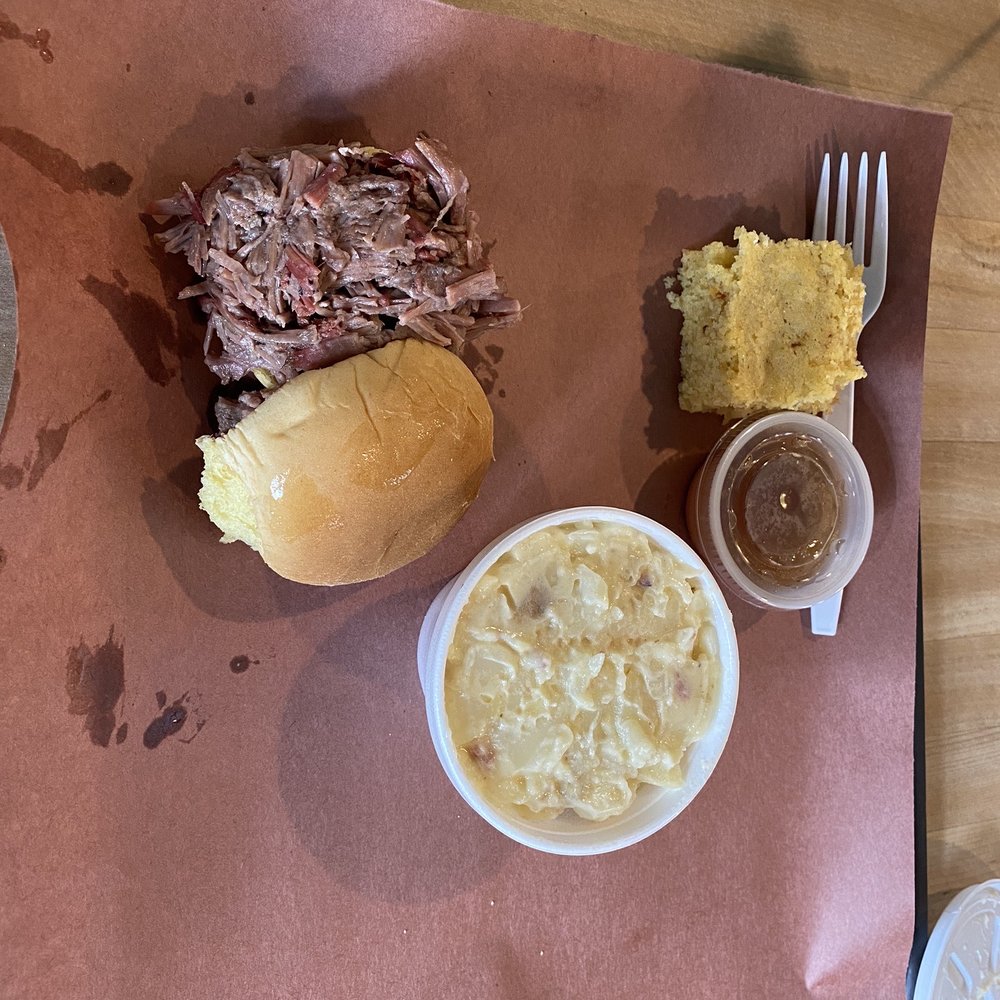 Red Rock BBQ & Catering - Brisket slider meal with German potato salad - Barbeque Near Me - Susquehanna, Pennsylvania