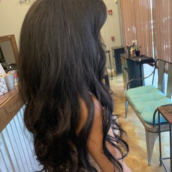 Salon Divina - Side profile of bridal trail hair - Hair Salons Near Me - Chino, California Salon Divina - Side profile of bridal trail hair - Hair Salons Near Me - Chino, California