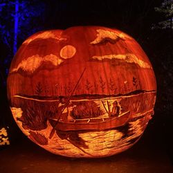 Jack-O-Lantern Spectacular - wild rice harvest