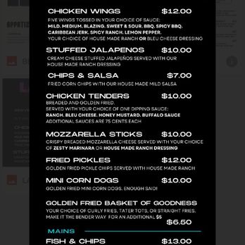 Bender Bar & Grill - Late night menu - Lounges Near Me - Austin, Texas