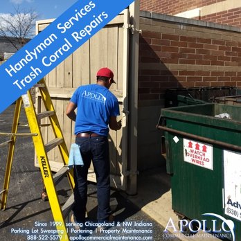 Apollo Commercial Maintenance - a man in a blue shirt and red hat - General Contractors Near Me - Palatine, Illinois Apollo Commercial Maintenance - a man in a blue shirt and red hat - General Contractors Near Me - Palatine, Illinois