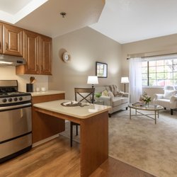 West Hills Village Senior Residence - One Bedroom Apartment Living Room