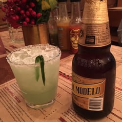 Mexico Hamilton - Lime & green chili margarita with a negra modelo. Margarita was delicious!