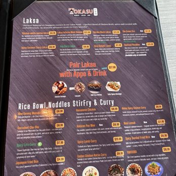 Tokasu Ramen Laksa Bar - Menu - Ramen Near Me - Mississauga, Ontario Tokasu Ramen Laksa Bar - Menu - Ramen Near Me - Mississauga, Ontario