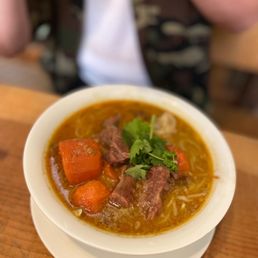 Curry beef pho
