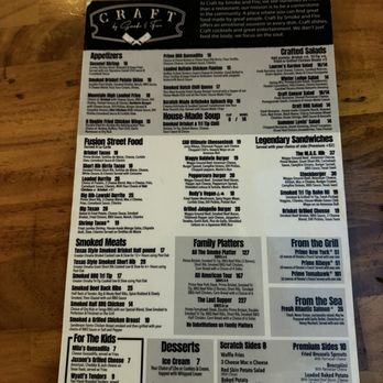 Craft by Smoke & Fire - Pasadena - Menu - Barbeque Near Me - Pasadena, California Craft by Smoke & Fire - Pasadena - Menu - Barbeque Near Me - Pasadena, California