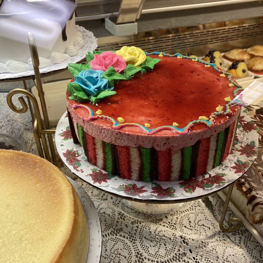 Mama's Backyard Café - Rainbow cookie cake - Bakeries Near Me - Corona, New York Mama's Backyard Café - Rainbow cookie cake - Bakeries Near Me - Corona, New York